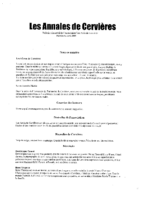 Annales n°6 – avril 2005