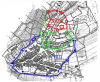 Plan 1400-1450Interprétation à partir duplan de Jacques Barbier