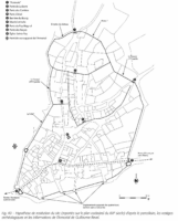 Plan 1400-1450Restitution du Cervières médiévalpar Franck Brechon